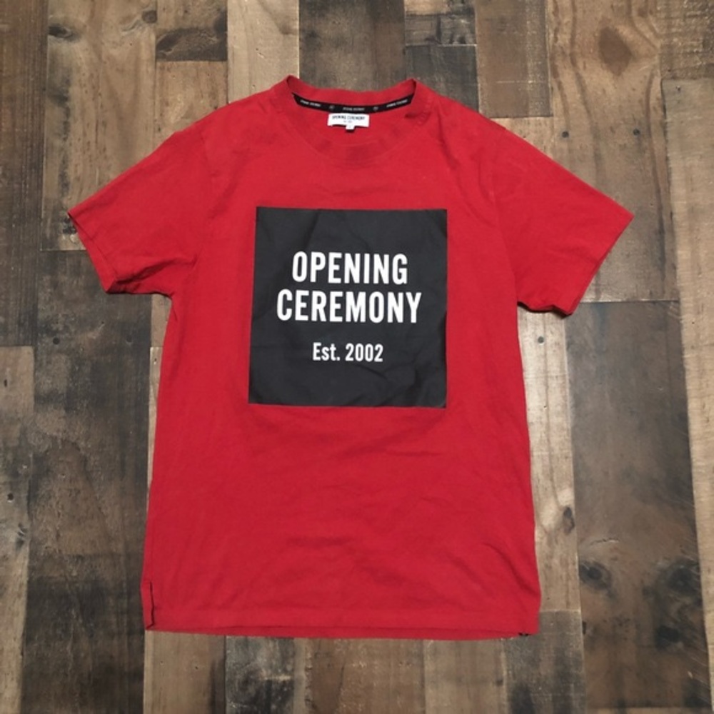 opening ceremony box logo tee